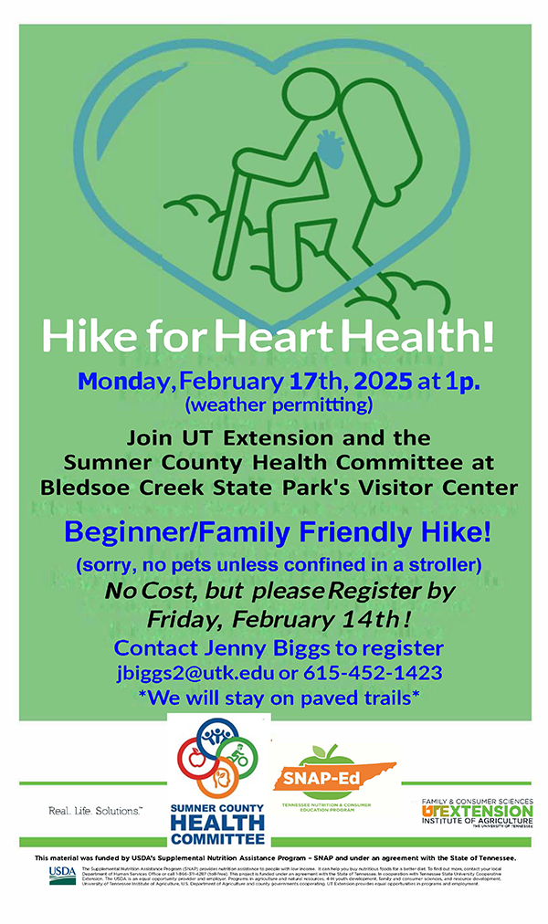 Benefits Hike for Heart Health Flyer