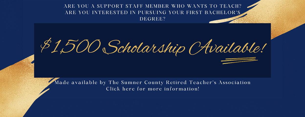 Sumner County Retired Teacher's Association Scholarship